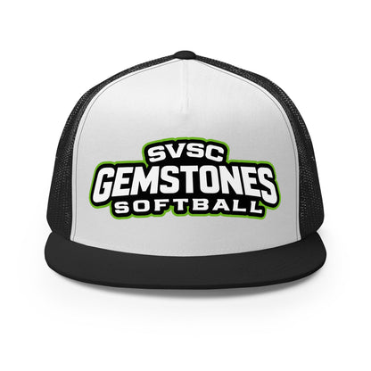 Performance | 5 Panel Trucker Cap | Silver Valley Gemstones | Vanguard Logo