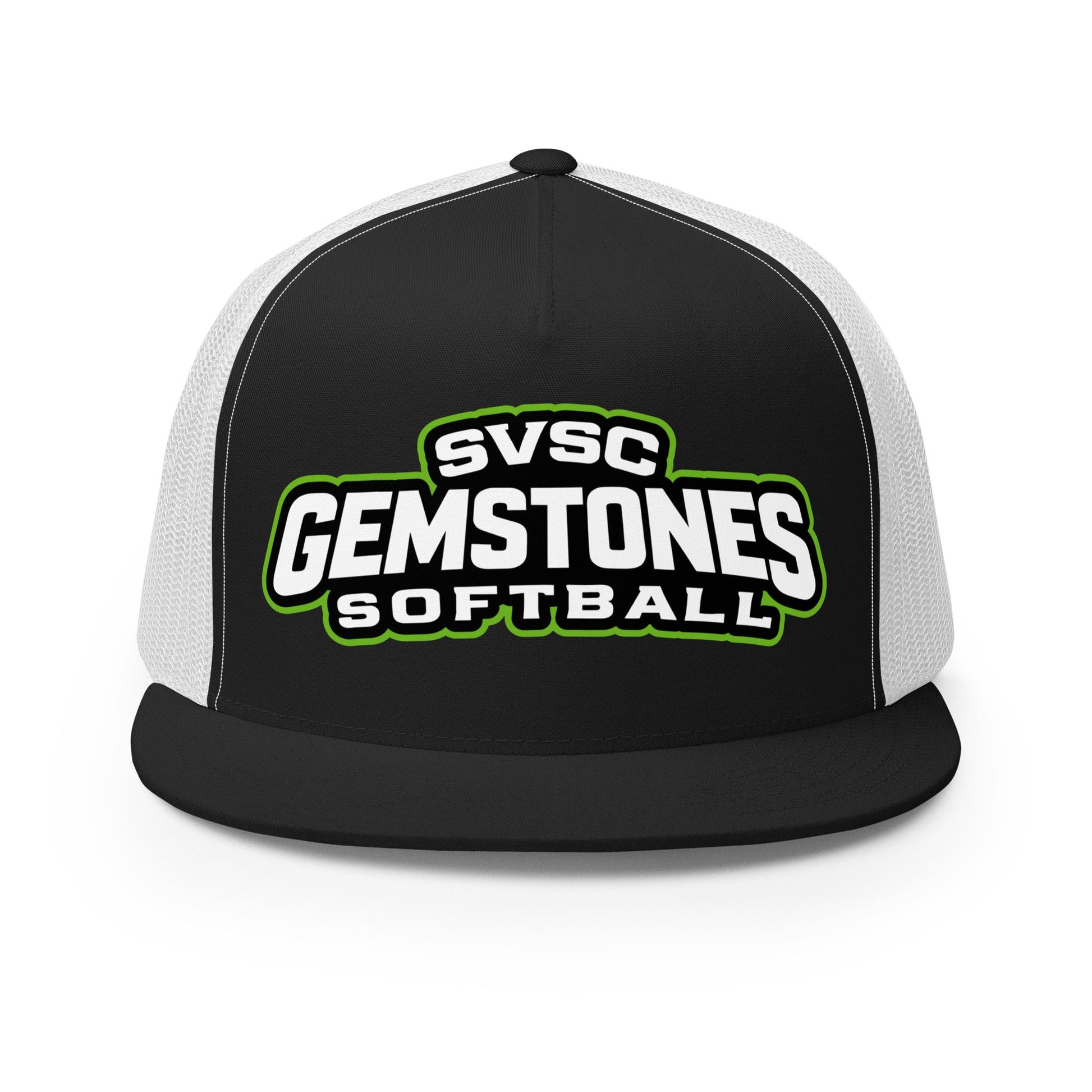 Performance | 5 Panel Trucker Cap | Silver Valley Gemstones | Vanguard Logo