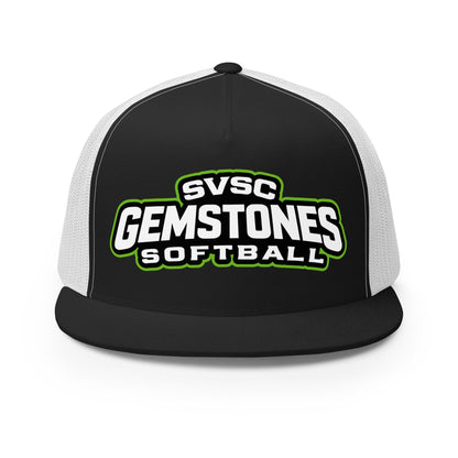 Performance | 5 Panel Trucker Cap | Silver Valley Gemstones | Vanguard Logo
