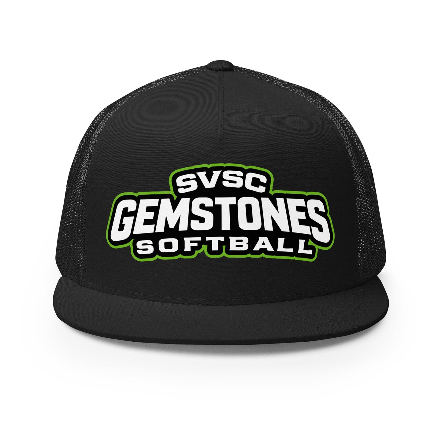 Performance | 5 Panel Trucker Cap | Silver Valley Gemstones | Vanguard Logo