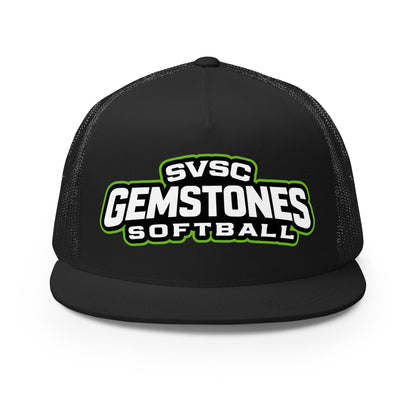 Performance | 5 Panel Trucker Cap | Silver Valley Gemstones | Vanguard Logo