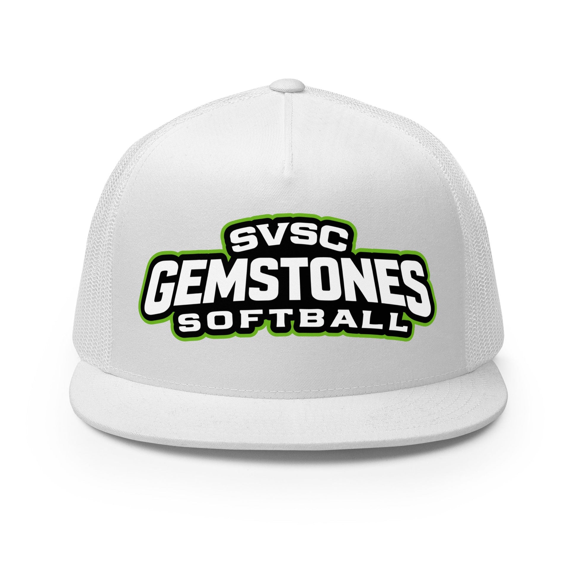 Performance | 5 Panel Trucker Cap | Silver Valley Gemstones | Vanguard Logo