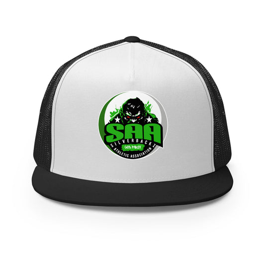 Performance | 5 Panel Trucker Cap | Silverbackz Athletic Association LLC | Silverback Logo