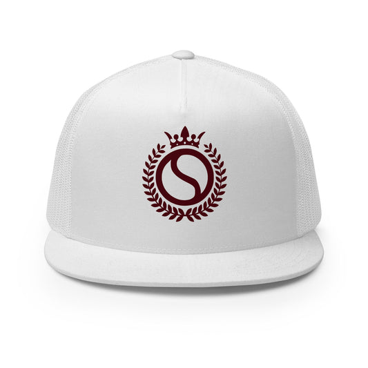 Performance | 5 Panel Trucker Cap | Sinton Desperados Baseball | Crest Logo