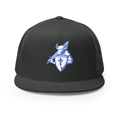 Performance | 5 Panel Trucker Cap | SLVB | Royale Crest Logo