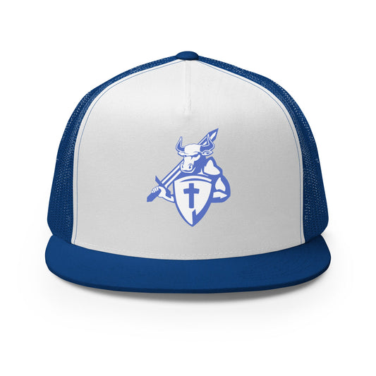 Performance | 5 Panel Trucker Cap | SLVB | Royale Crest Logo