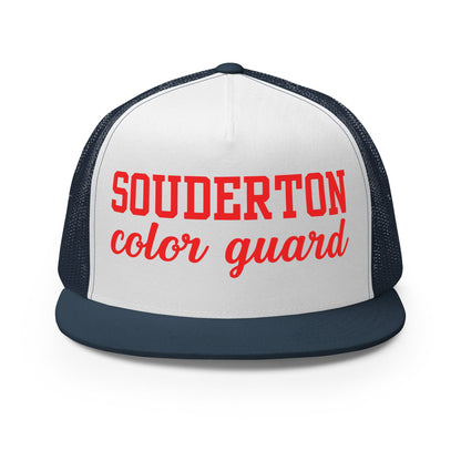 Performance | 5 Panel Trucker Cap | Souderton Color Guard | Crest Logo