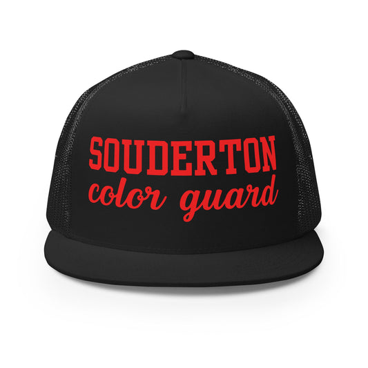 Performance | 5 Panel Trucker Cap | Souderton Color Guard | Crest Logo