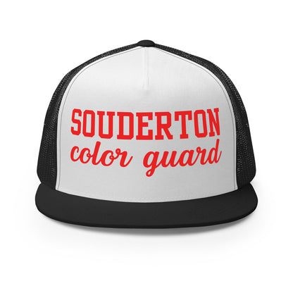 Performance | 5 Panel Trucker Cap | Souderton Color Guard | Crest Logo