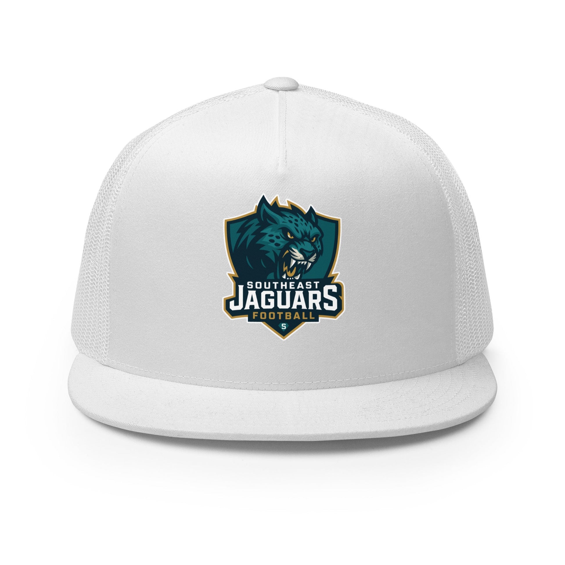 Performance | 5 Panel Trucker Cap | Southeast Jaguars | Shield Logo