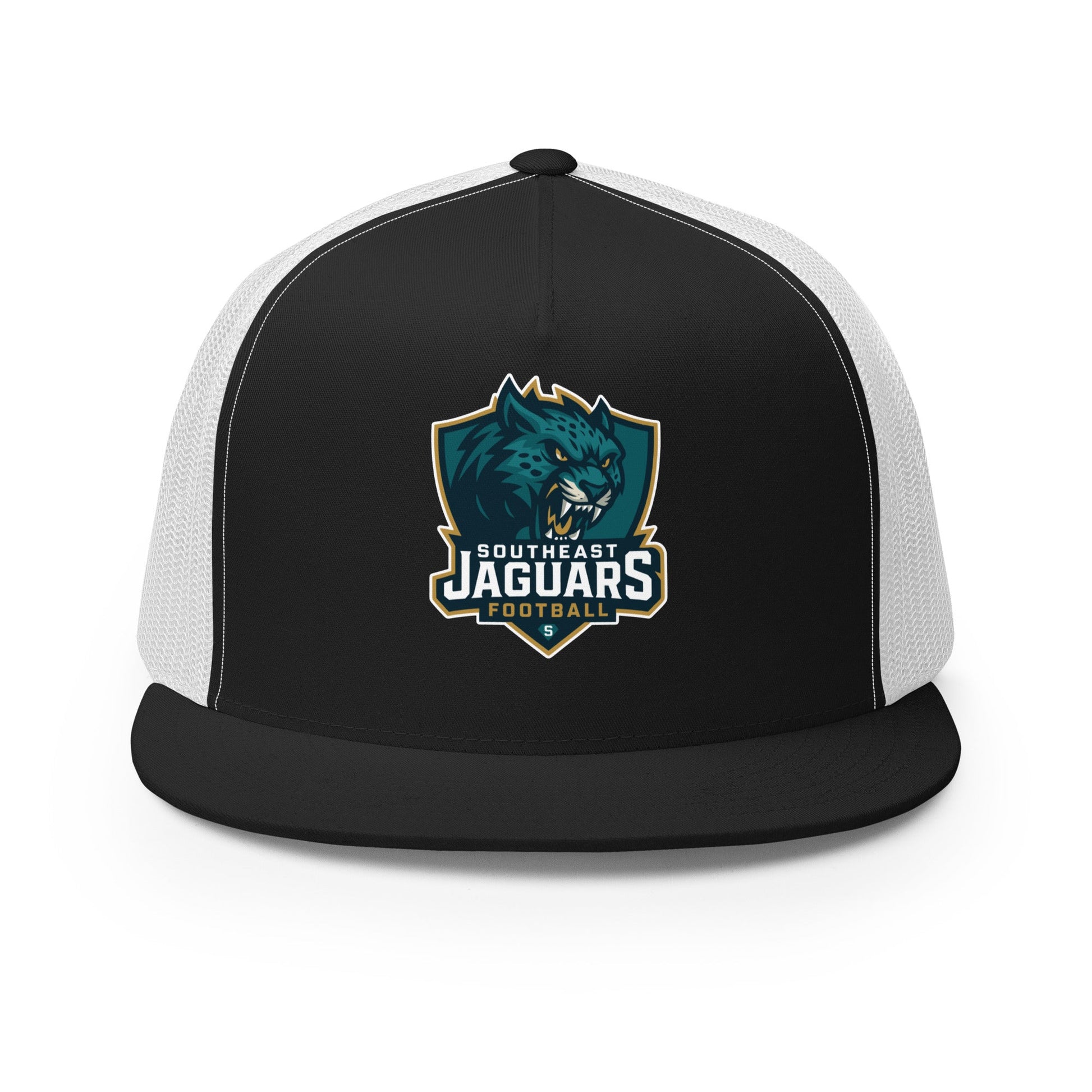 Performance | 5 Panel Trucker Cap | Southeast Jaguars | Shield Logo