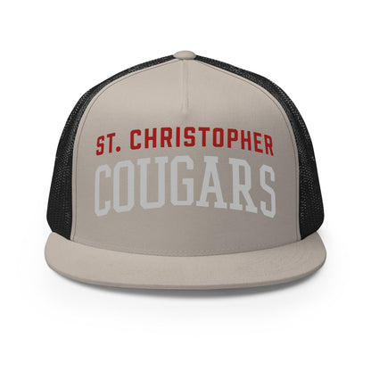 Performance | 5 Panel Trucker Cap | St. Christopher Cougars | Classic Logo