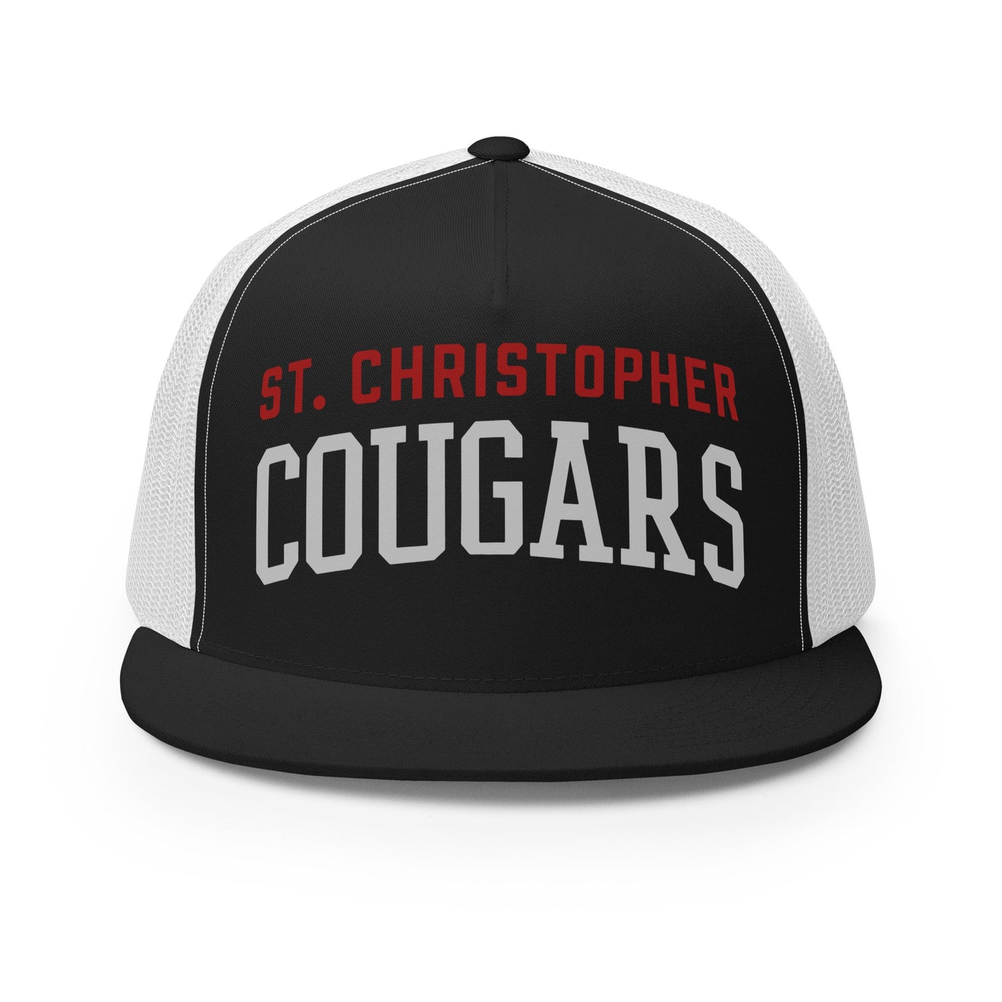 Performance | 5 Panel Trucker Cap | St. Christopher Cougars | Classic Logo