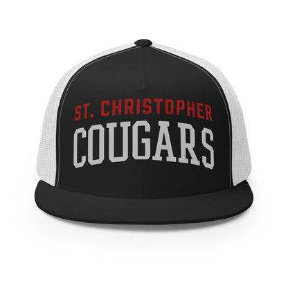Performance | 5 Panel Trucker Cap | St. Christopher Cougars | Classic Logo