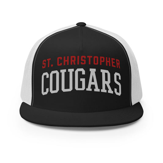 Performance | 5 Panel Trucker Cap | St. Christopher Cougars | Classic Logo