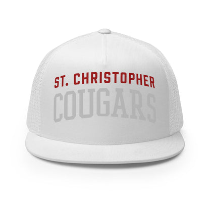 Performance | 5 Panel Trucker Cap | St. Christopher Cougars | Classic Logo