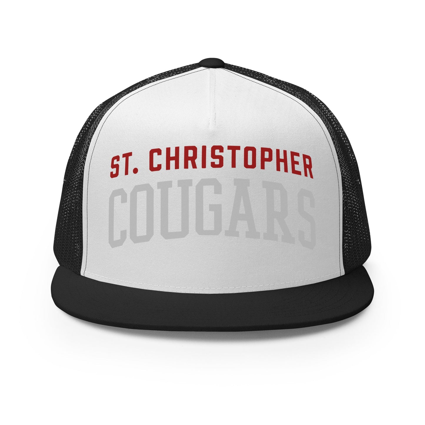 Performance | 5 Panel Trucker Cap | St. Christopher Cougars | Classic Logo