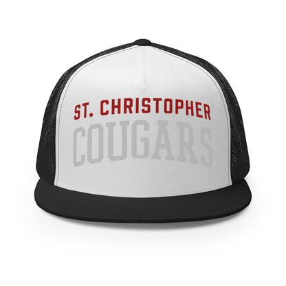 Performance | 5 Panel Trucker Cap | St. Christopher Cougars | Classic Logo
