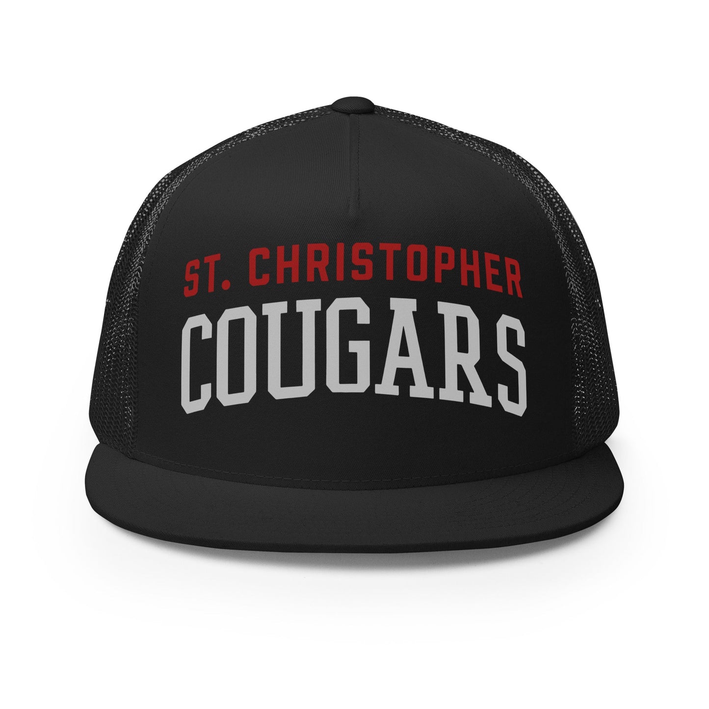 Performance | 5 Panel Trucker Cap | St. Christopher Cougars | Classic Logo