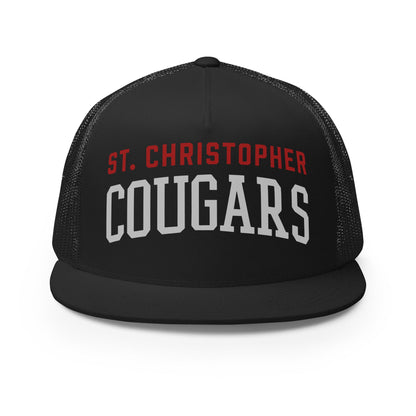 Performance | 5 Panel Trucker Cap | St. Christopher Cougars | Classic Logo