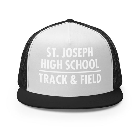 Performance | 5 Panel Trucker Cap | St. Joseph High School - Track & Field | Crest Logo