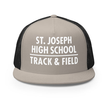 Performance | 5 Panel Trucker Cap | St. Joseph High School - Track & Field | Crest Logo