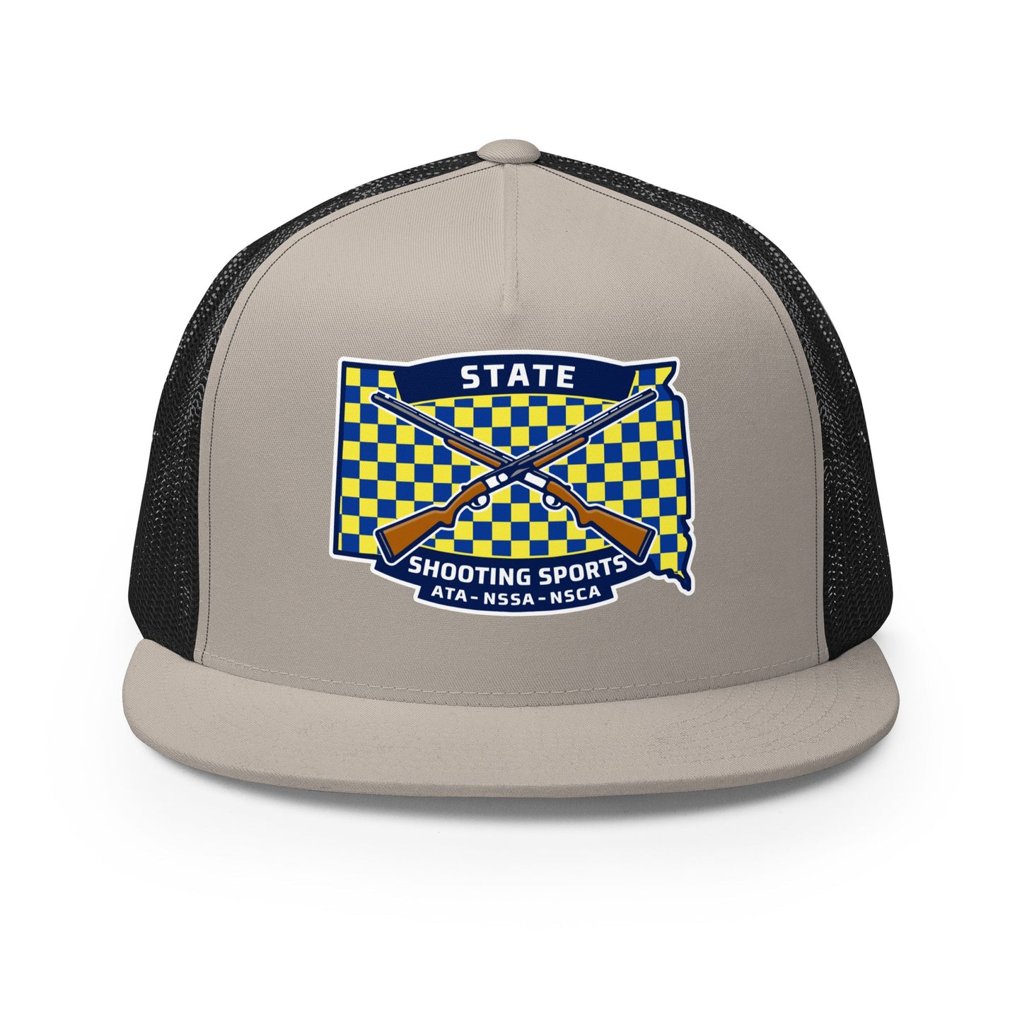 Performance | 5 Panel Trucker Cap | State Shooting Sports | Flag Logo