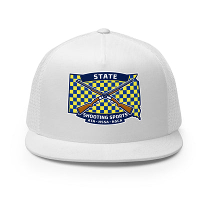 Performance | 5 Panel Trucker Cap | State Shooting Sports | Flag Logo