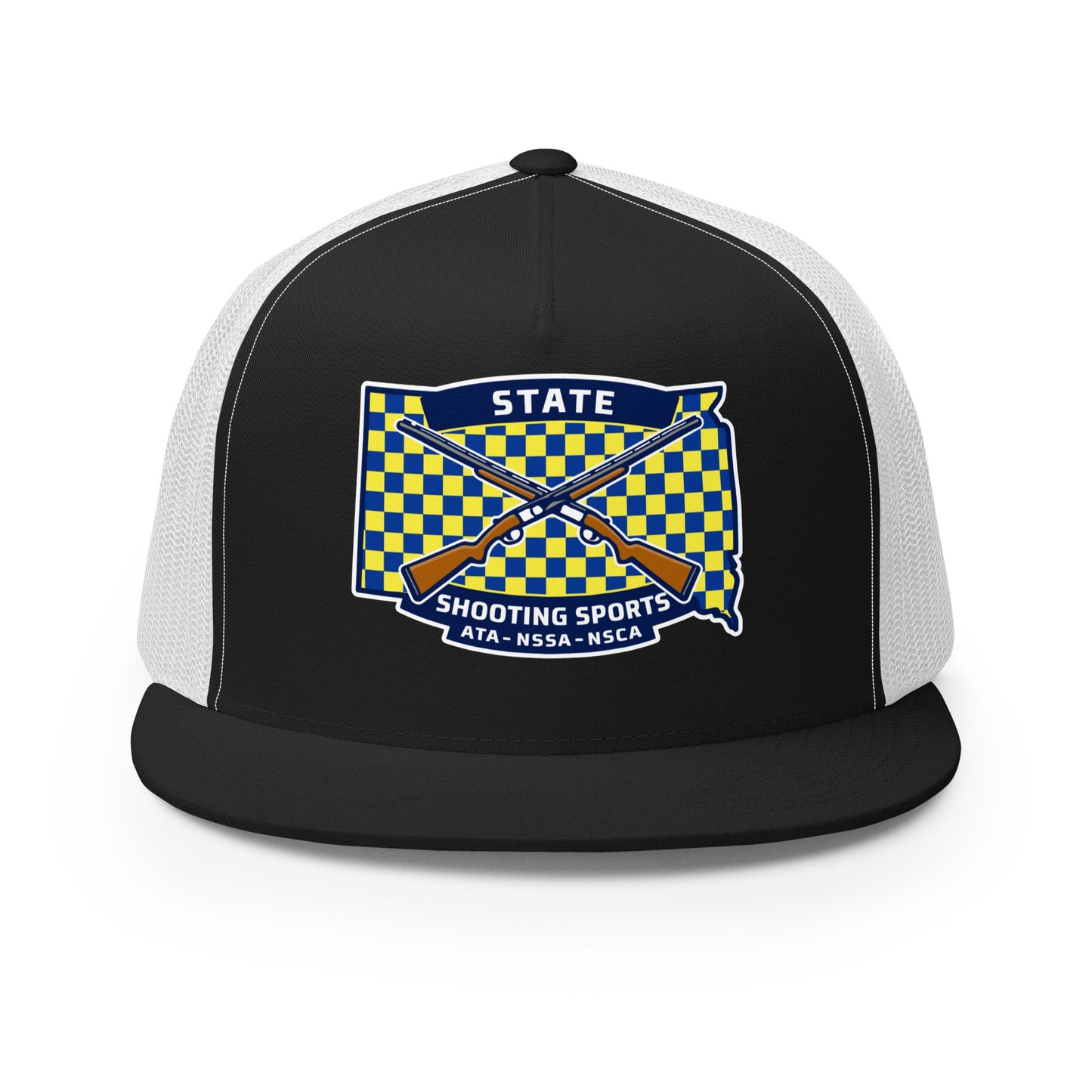 Performance | 5 Panel Trucker Cap | State Shooting Sports | Flag Logo