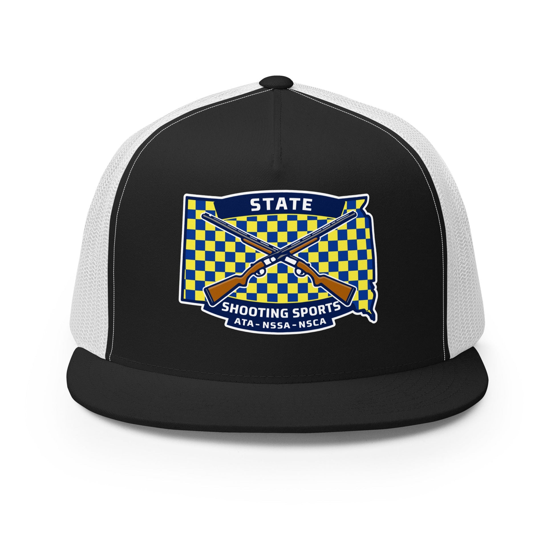 Performance | 5 Panel Trucker Cap | State Shooting Sports | Flag Logo