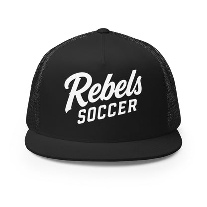 Performance | 5 Panel Trucker Cap | Stewart County Soccer | Rebels Logo
