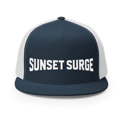 Performance | 5 Panel Trucker Cap | Sunset Surge All-Star Cheerleading | Crest Logo