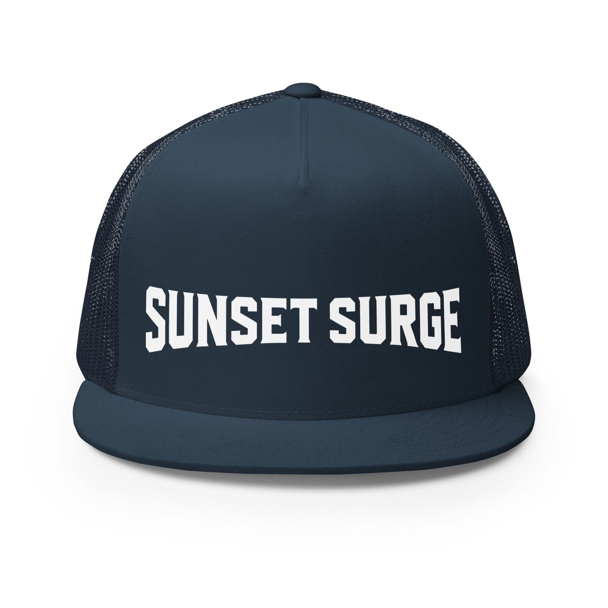 Performance | 5 Panel Trucker Cap | Sunset Surge All-Star Cheerleading | Crest Logo