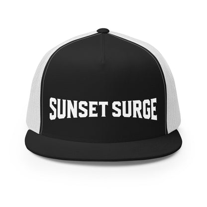 Performance | 5 Panel Trucker Cap | Sunset Surge All-Star Cheerleading | Crest Logo