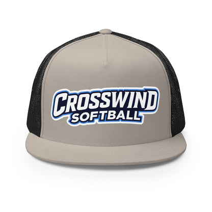 Performance | 5 Panel Trucker Cap | SW Kansas Crosswind | Shield Logo