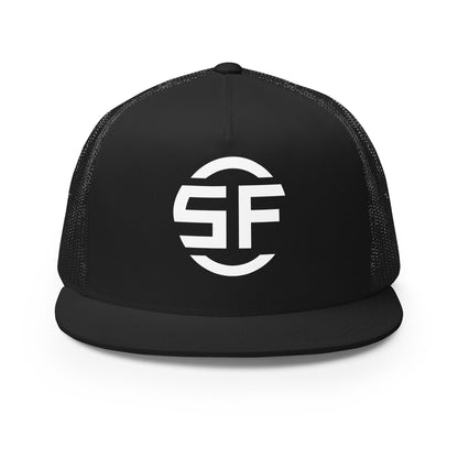 Performance | 5 Panel Trucker Cap | Swing It Fastpitch | Emblem Logo