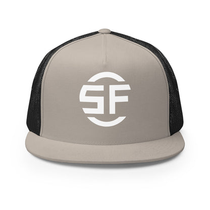 Performance | 5 Panel Trucker Cap | Swing It Fastpitch | Emblem Logo