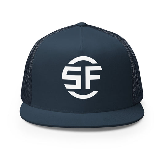 Performance | 5 Panel Trucker Cap | Swing It Fastpitch | Emblem Logo