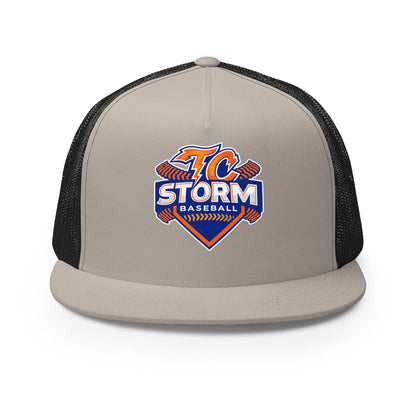 Performance | 5 Panel Trucker Cap | TC Storm baseball | TC Badge Logo