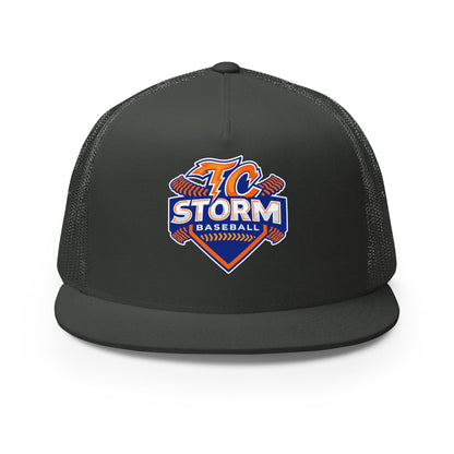 Performance | 5 Panel Trucker Cap | TC Storm baseball | TC Badge Logo