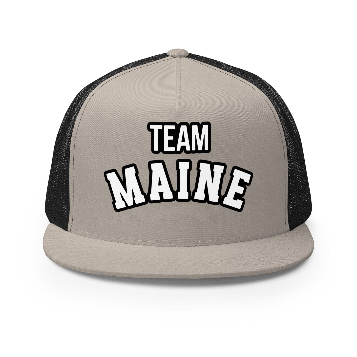 Performance | 5 Panel Trucker Cap | Team Maine | Arch Mark Logo