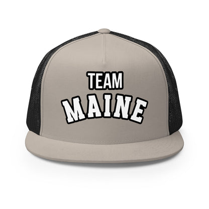 Performance | 5 Panel Trucker Cap | Team Maine | Arch Mark Logo