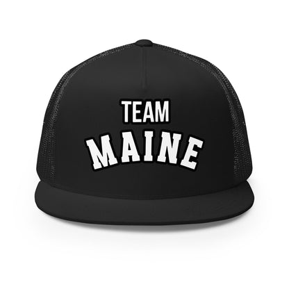 Performance | 5 Panel Trucker Cap | Team Maine | Arch Mark Logo