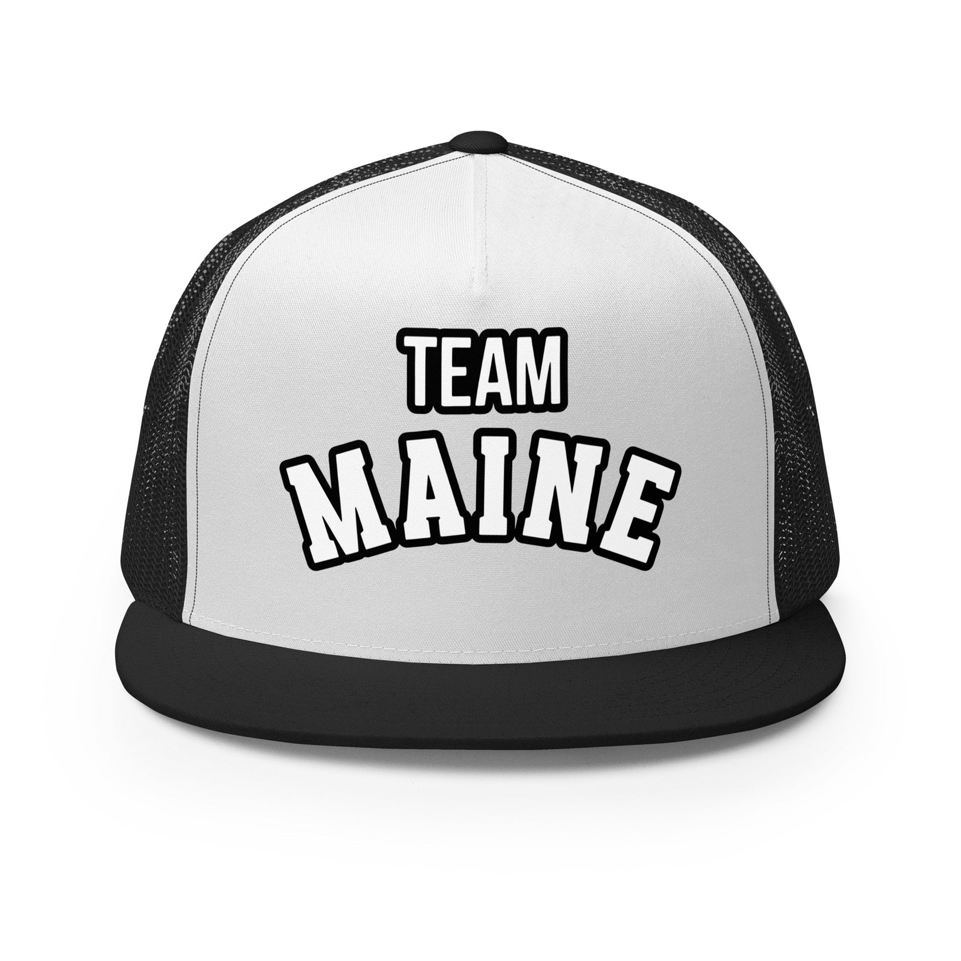 Performance | 5 Panel Trucker Cap | Team Maine | Arch Mark Logo