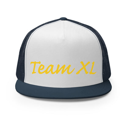 Performance | 5 Panel Trucker Cap | Team XL | Modern Script Logo