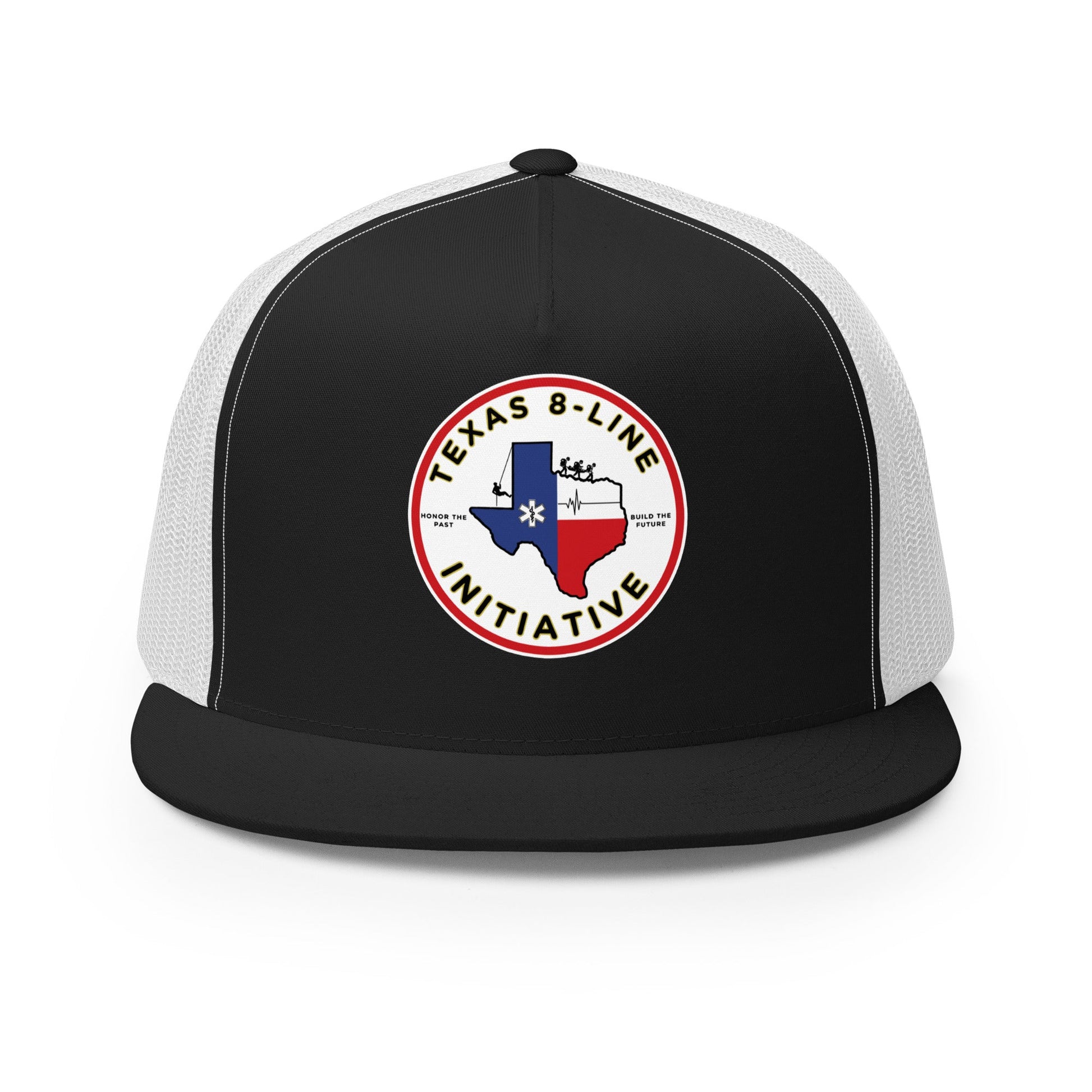 Performance | 5 Panel Trucker Cap | Texas 8 - Line Initiative | Badge Logo