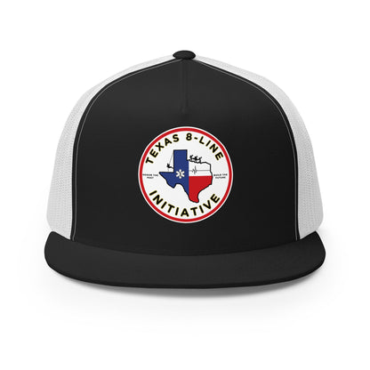 Performance | 5 Panel Trucker Cap | Texas 8 - Line Initiative | Badge Logo
