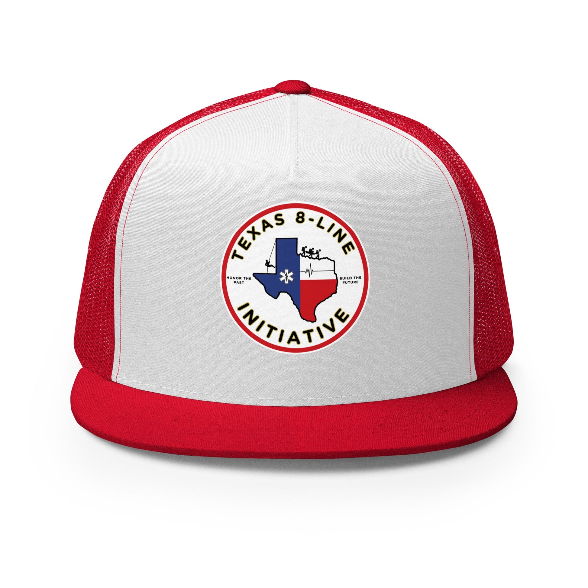 Performance | 5 Panel Trucker Cap | Texas 8 - Line Initiative | Badge Logo