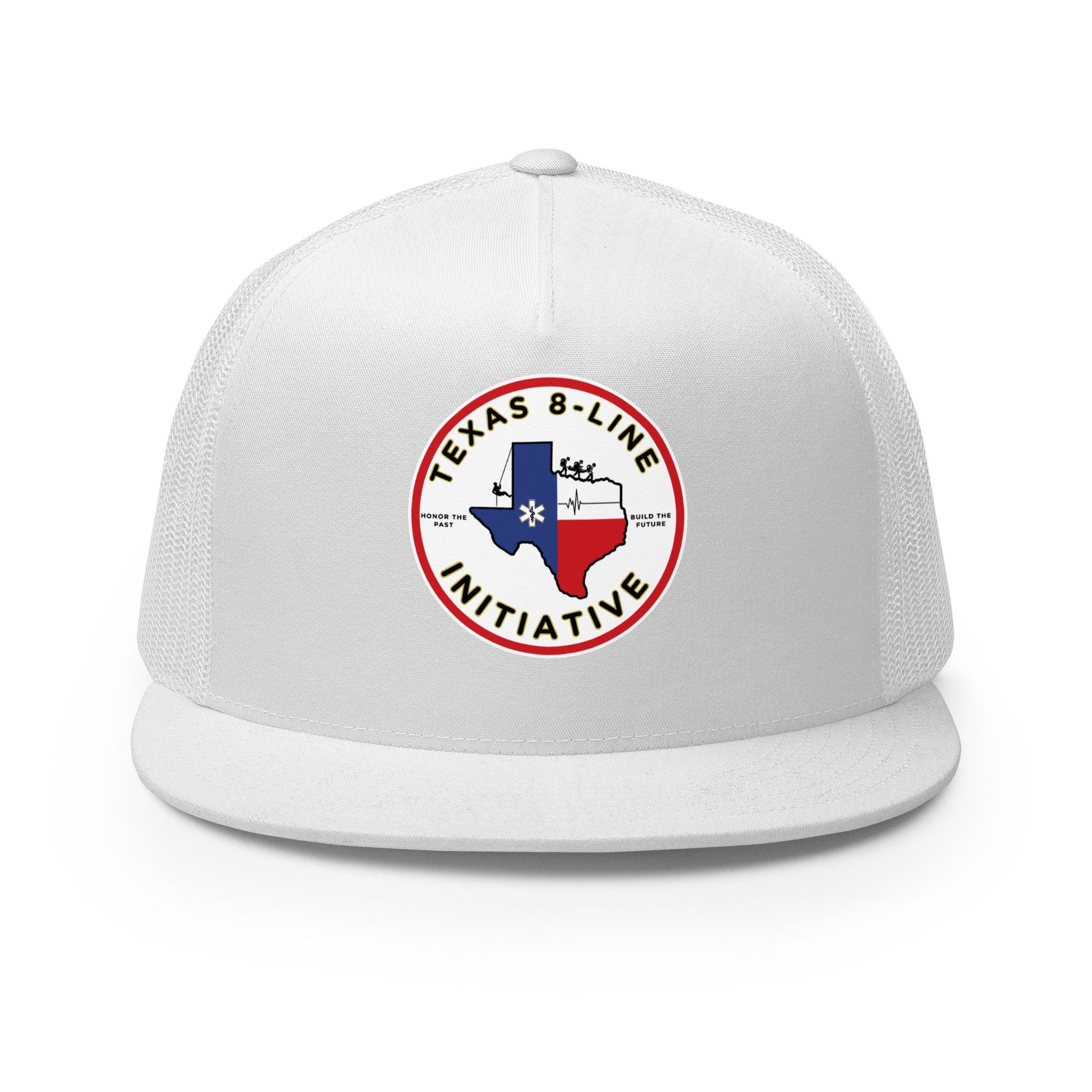 Performance | 5 Panel Trucker Cap | Texas 8 - Line Initiative | Badge Logo