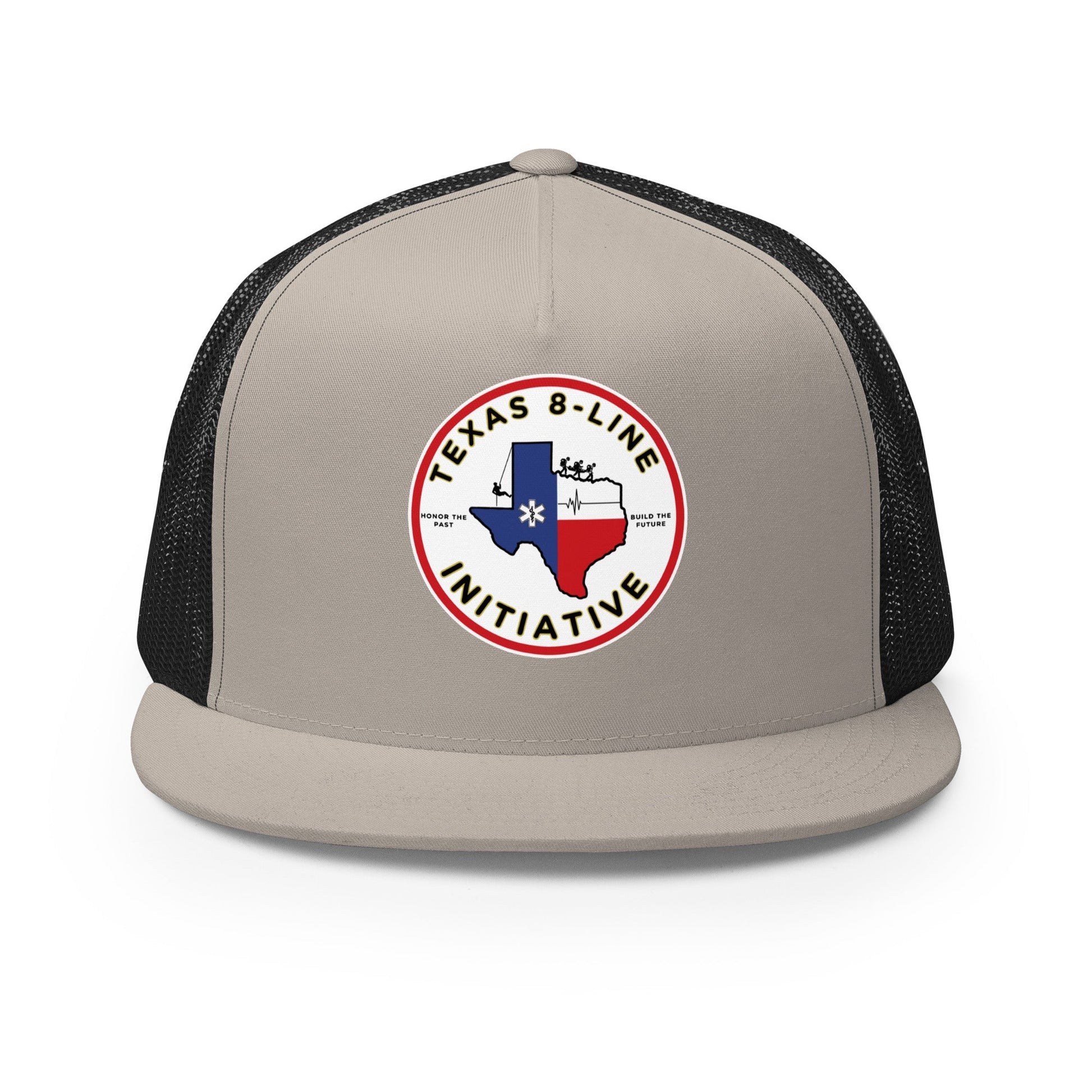 Performance | 5 Panel Trucker Cap | Texas 8 - Line Initiative | Badge Logo